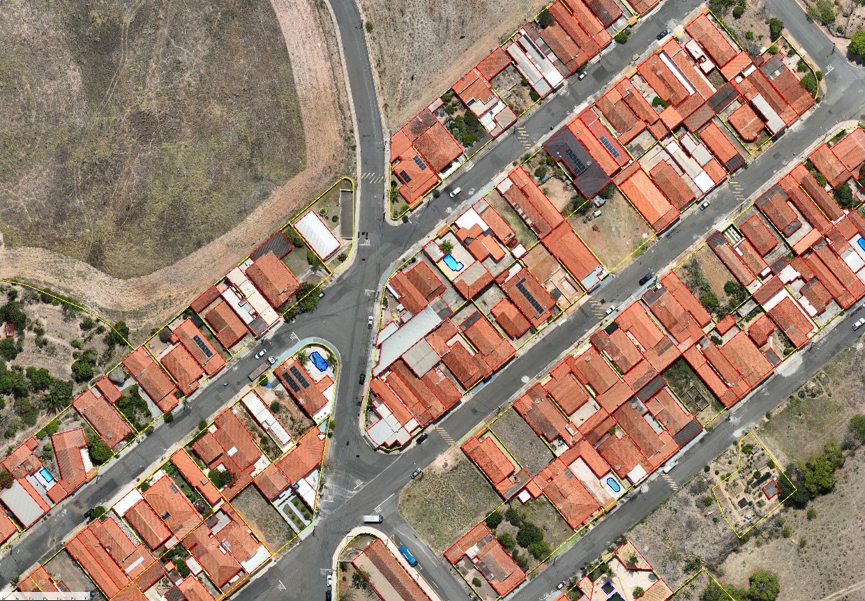 Fotografia aérea com 5cm de resolução espacial