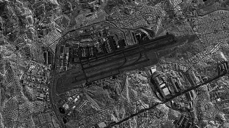 Imagem Synspective: Aeroporto Internacional de São Paulo/Guarulhos/Brasil